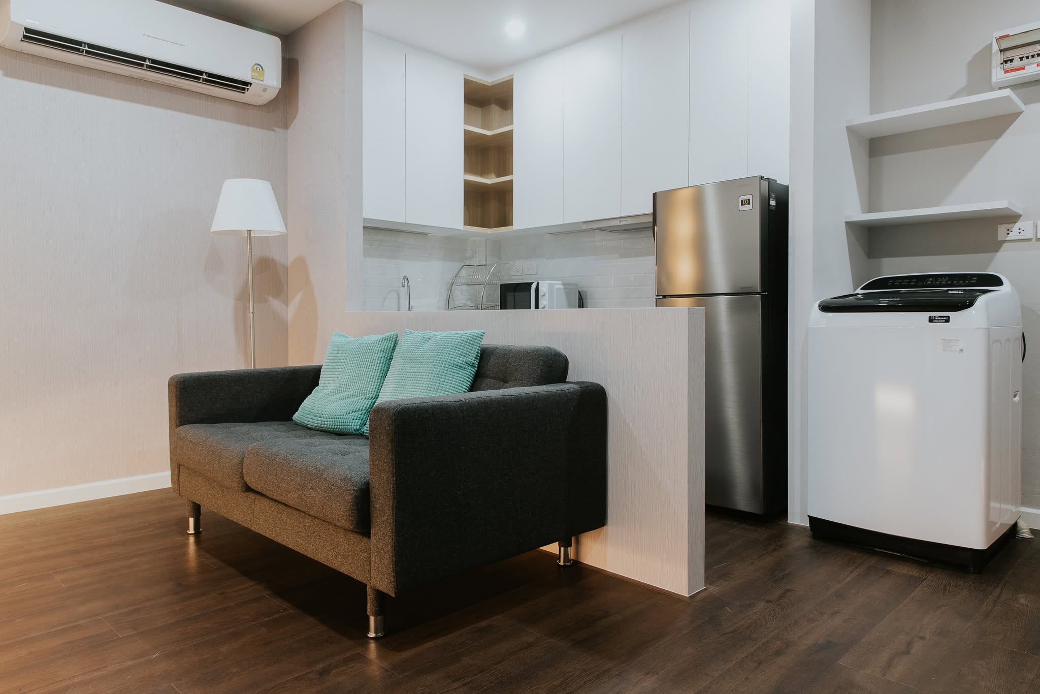 A furnished apartment interior at Penta P Residence in Kham Yai, Ubon Ratchathani